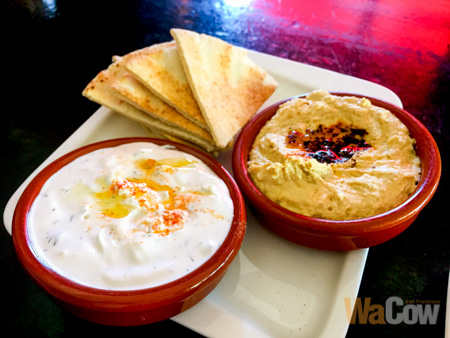Hummus + Haydari + Pita 1