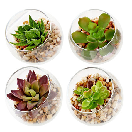 Mygift Decorative Mini Artificial Plant Vases