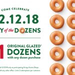 Day of the Dozens！这天Krispy Kreme第二打甜甜圈只要$1 (12/12)