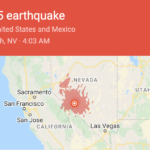 今晨 Nevada 州 發生6.5級地震，遠至加州和Utah均有震感