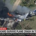 奇迹！德州私人飞机坠毁 机上21人逃过一劫