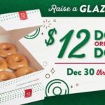 Krispy Kreme 迎新年 Raise a Glazed 活动,两打原味糖霜甜甜圈只售$12（2021/12/30-2022/1/2）