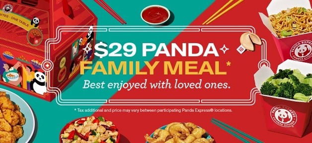 喜迎农历新年 🎊 Panda Express 推出$29全家套餐，还有熊猫闯关赢优惠券的网页游戏！