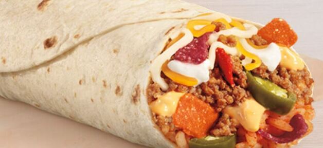 Taco Bell 推出新品 Cheesy Double Beef Burritos 双倍牛肉芝士卷饼