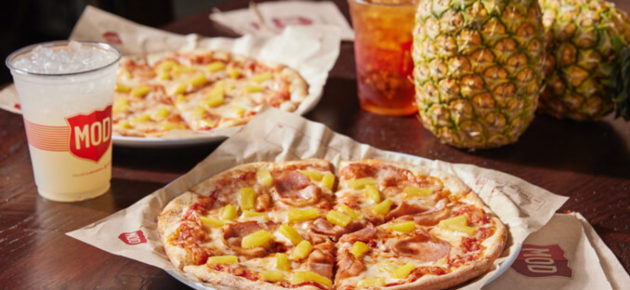 MOD Pizza 全美菠萝日特惠!  加点菠萝 Pizza 免费（6/27）