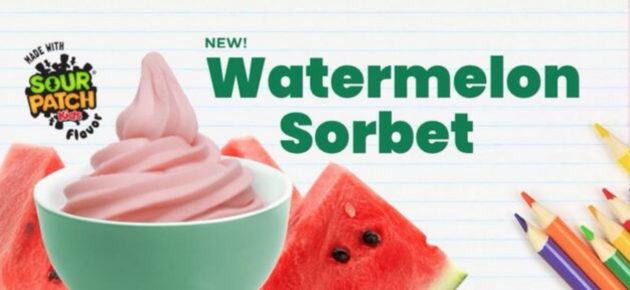 Yogurtland 聯合 Sour Patch Kids 推出新品 Watermelon Sorbet 西瓜雪葩