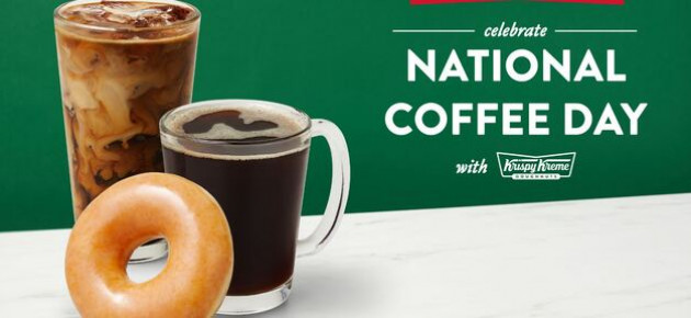 National Coffee Day, Krispy Kreme 将赠送免费咖啡和甜甜圈