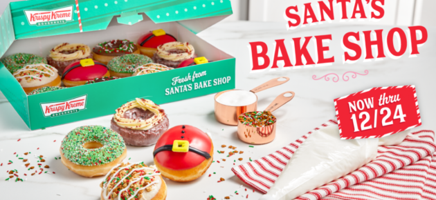 将圣诞魔法与欢笑带入生活 Krispy Kreme 推出 Santa’s Bake Shop 圣诞烘焙屋系列