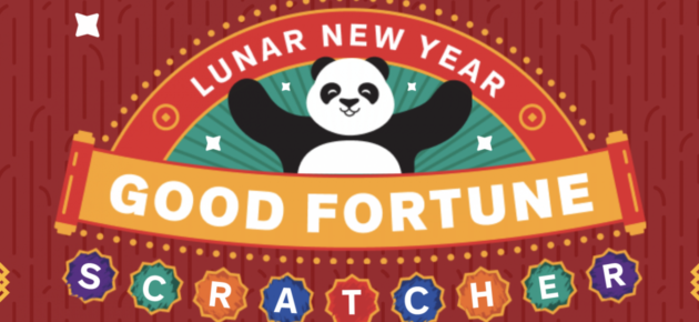 慶祝農曆新年  Panda Express 推出好運刮刮樂 遊戲贏大獎