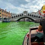 威尼斯大运河染绿 确认为测试废水系统无毒萤光素