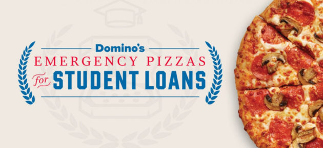 还有学生贷款未还清吗？Domino’s 免费赠送百万 Pizza，为莘莘学子一饼消愁～