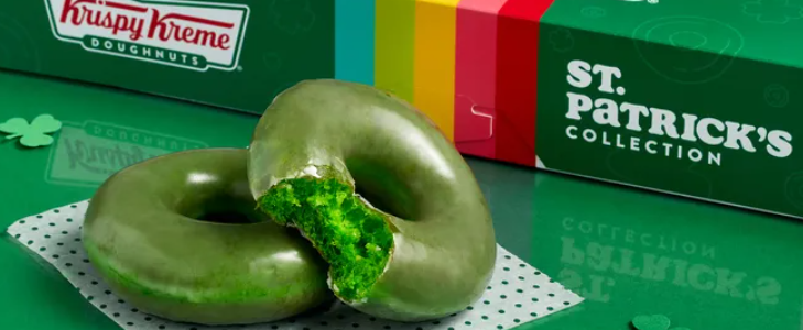 庆祝 St. Patrick’s Day ☘️ Krispy Kreme 赠送免费甜甜圈