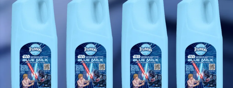 Star Wars 粉丝们， 星际大战的限量蓝色奶包装已经上架卖囉~