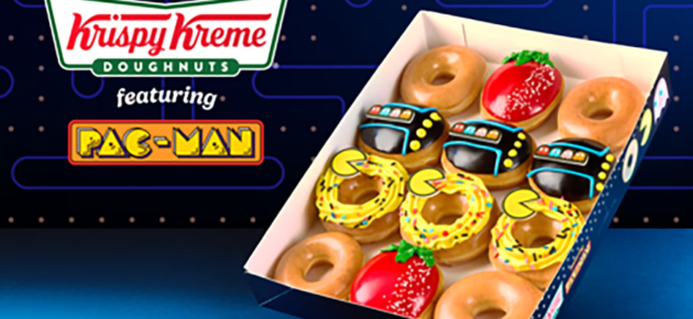 全新 Krispy Kreme 甜甜圈慶祝《小精靈》（Pac-Man）45 週年🍩