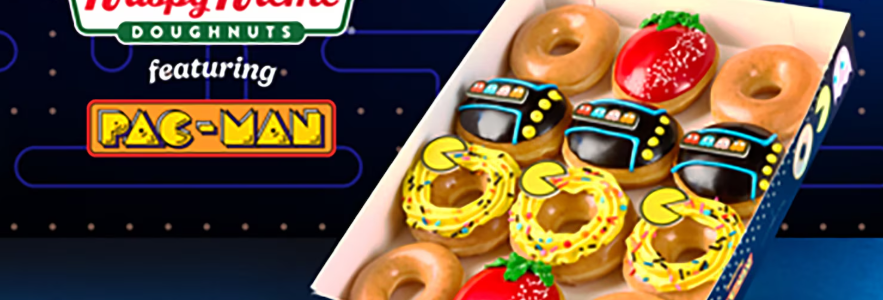 全新 Krispy Kreme 甜甜圈庆祝《小精灵》（Pac-Man）45 周年🍩