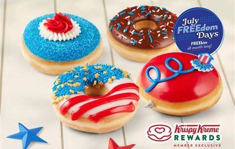 享有免費甜甜圈🍩Krispy Kreme 慶祝美國獨立日推出全新系列