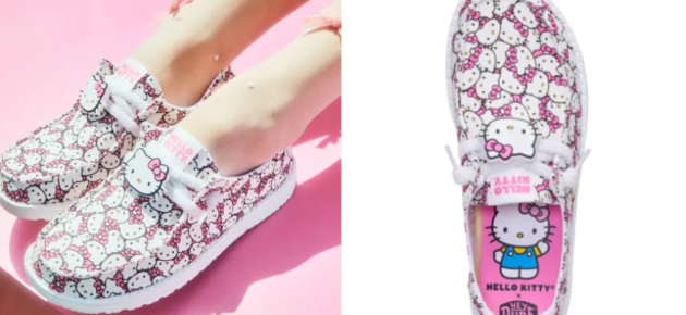 Hey Dude 與 Hello Kitty 攜手推出趣味聯名系列鞋款~👟